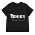 thumbnail image 1 of Mens Proud Cheer Mom Of A Class Of 2024 Graduate Senior 2024 T-Shirt Black Medium, 1 of 5