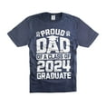 thumbnail image 1 of Mens Proud Dad Of A Class Of 2024 Graduate T-shirt Graduate Dad Shirt Graduation Dad Shirts (4X-Large Navy Blue), 1 of 6