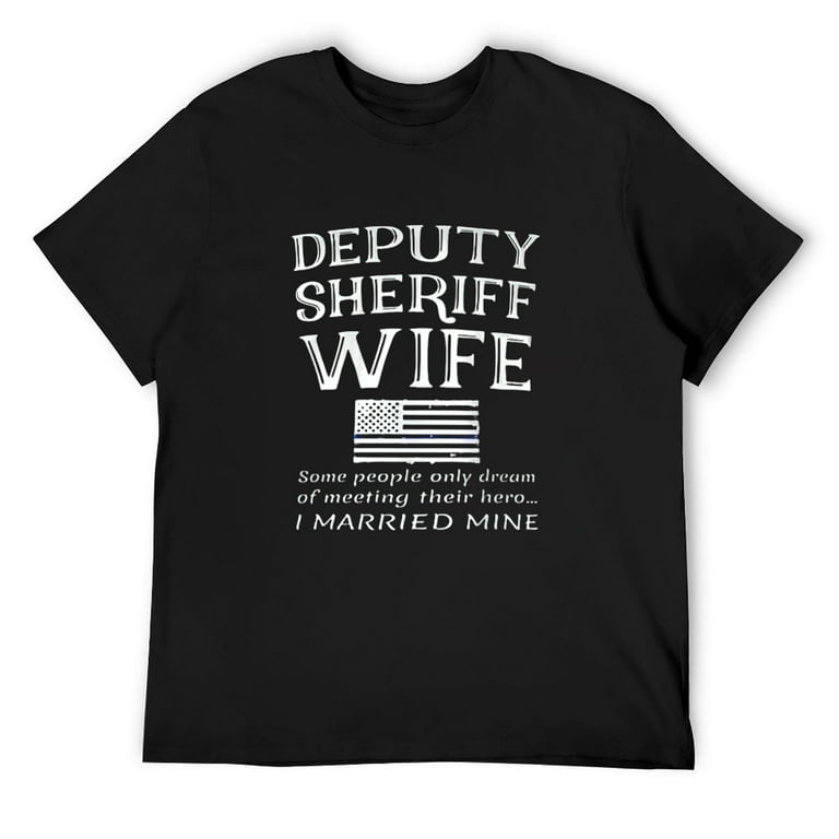Deputy Sheriff Shirt Proud Wife Graphic Tee Deputy Sheriff Shirt Proud Wife Graphic Tee
