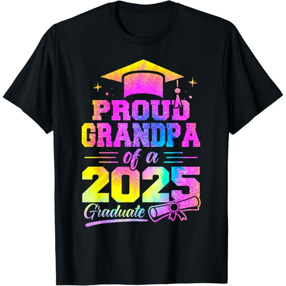 Mens Proud Grandpa Of A 2025 Graduate, Class Of 2025 Senior T-Shirt
