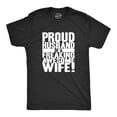 thumbnail image 1 of Mens Proud Husband of a Freaking Awesome Wife Funny Married T shirt Graphic Tees, 1 of 7
