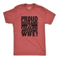 thumbnail image 1 of Mens Proud Husband of a Freaking Awesome Wife Funny Married T shirt Graphic Tees, 1 of 7
