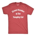 thumbnail image 1 of Mens Proud Member of The Naughty List T Shirt Funny Xmas Santa Claus List Joke Tee for Guys Graphic Tees, 1 of 9