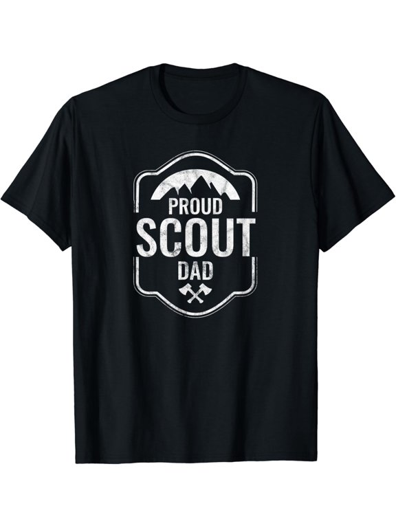 Mens Proud Scout Dad Scouting Father Camping Daddy T Shirt