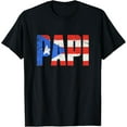 thumbnail image 1 of Mens Puerto Rico Papi, Puerto Rican Flag T-ShirtMen and women, Black T-shirt, size: Extra large, 1 of 4