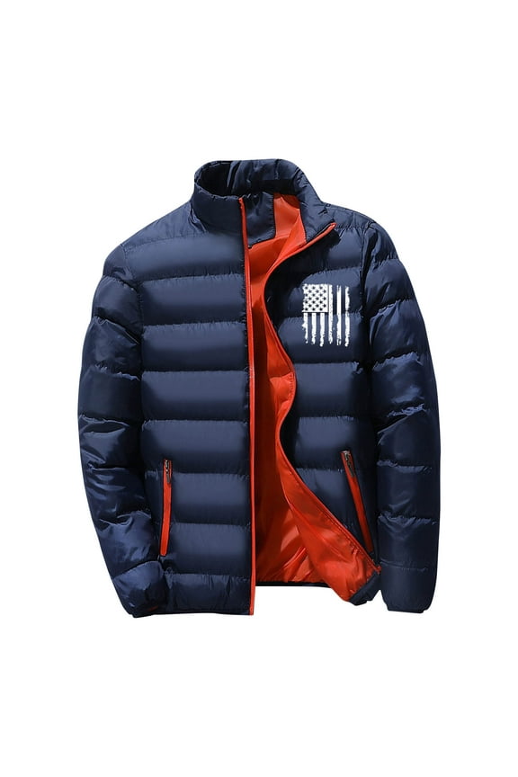 Mens Puffer Coats, Men's Big and Tall Down Puffer Jacket Winter Warm Coat Quilted Water Resistant Hiking Camping S-3XL