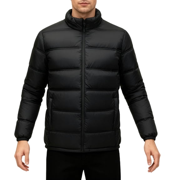 Mens Puffer Jacket Lightweight Packable Down Jackets Warm Winter Coats Windproof Thermal Insulated Jackets Thick Coats Outwear Alternative Puffy Coat