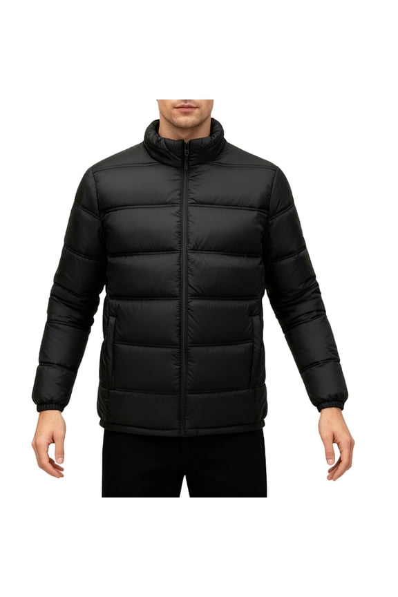 Mens Puffer Jacket Lightweight Packable Down Jackets Warm Winter Coats Windproof Thermal Insulated Jackets Thick Coats Outwear Alternative Puffy Coat