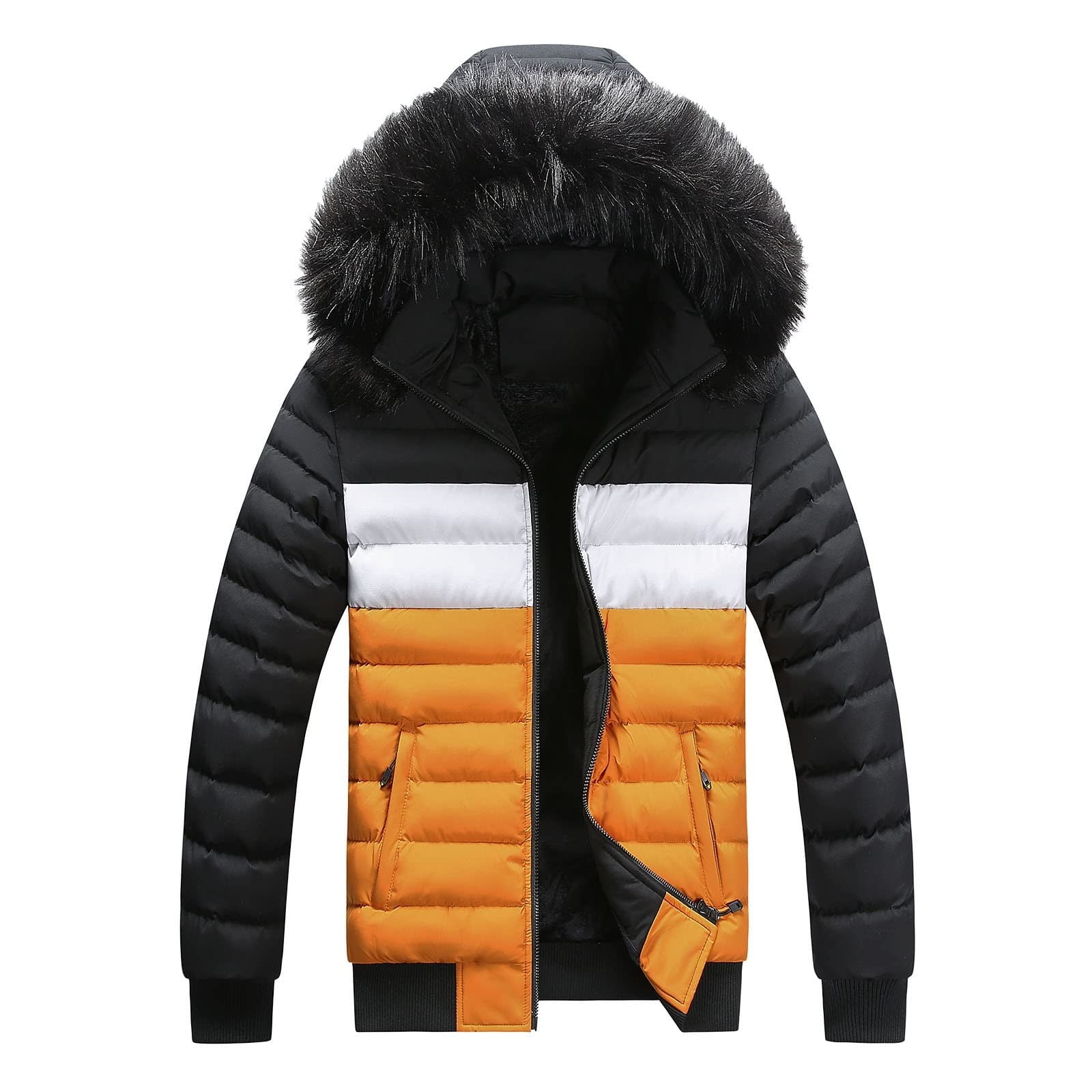 JEShifangjiusu Men's Lightweight Puffer Jacket Hooded Water