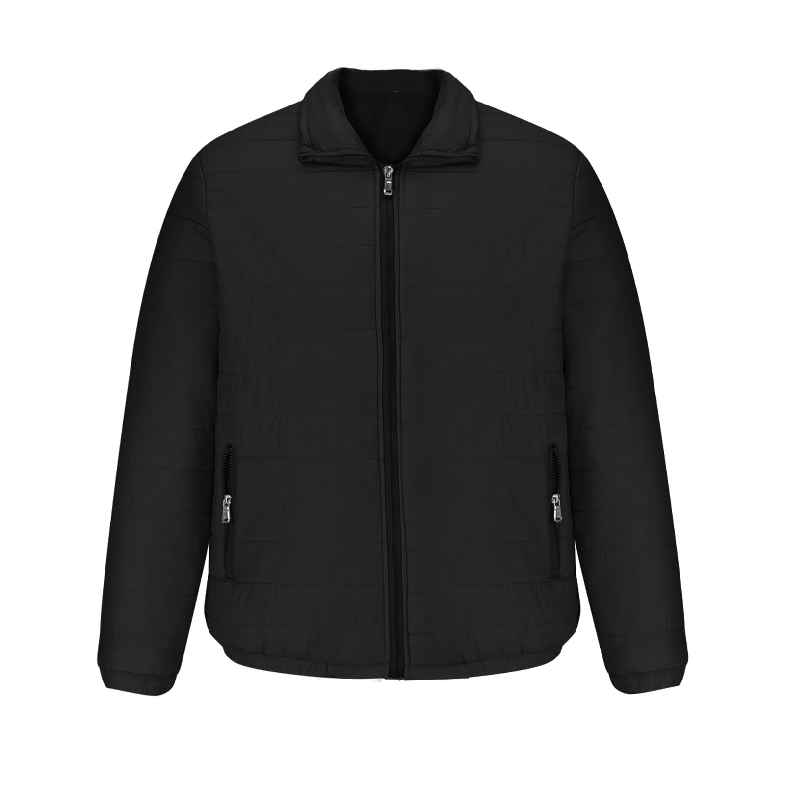 Mens Puffer Jacket with Hood Lightweight Down Jacket Full Zip Up Hoodie ...