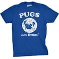 thumbnail image 1 of Mens Pugs Not Drugs T shirt Pug Face Funny T shirts Dogs Humor Novelty Tees Graphic Tees, 1 of 6