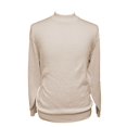 thumbnail image 1 of Mens  Pullover Fine Ribbed Cotton Knit Sweater-Black, Cream or Navy, 1 of 2
