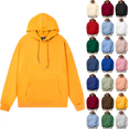 thumbnail image 1 of Mens Pullover Hooded Sweatshirt Relaxed Fit Midweight Long Sleeve Solid Athletic Sweat shirt with Pocket, 1 of 4