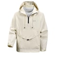 thumbnail image 1 of Mens Pullover Windbreaker Jacket Waterproof Hooded Anorak Rain Coat Lightweight Outdoor Hiking Travel Shell Beige XL, 1 of 5