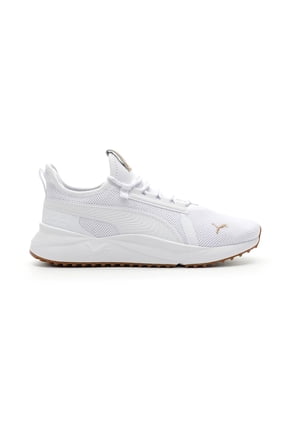 Mens Puma Pacer Future Street Gum Shoe Size: 9.5 White - White - Puma Gold Running