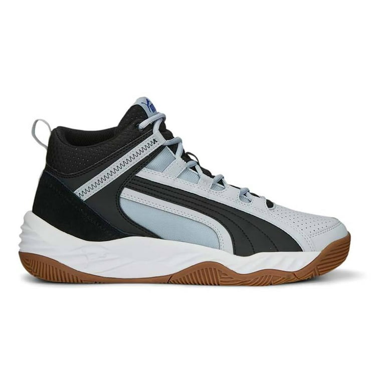Mens Puma Rebound Future EVO Core Shoe Size 8.5 Platinum Gray Black Royal Basketball Walmart