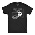 thumbnail image 1 of Mens Pumpkin Carving Lessons Horror T Shirt Funny Halloween Shirt for Guys Graphic Tees, 1 of 9