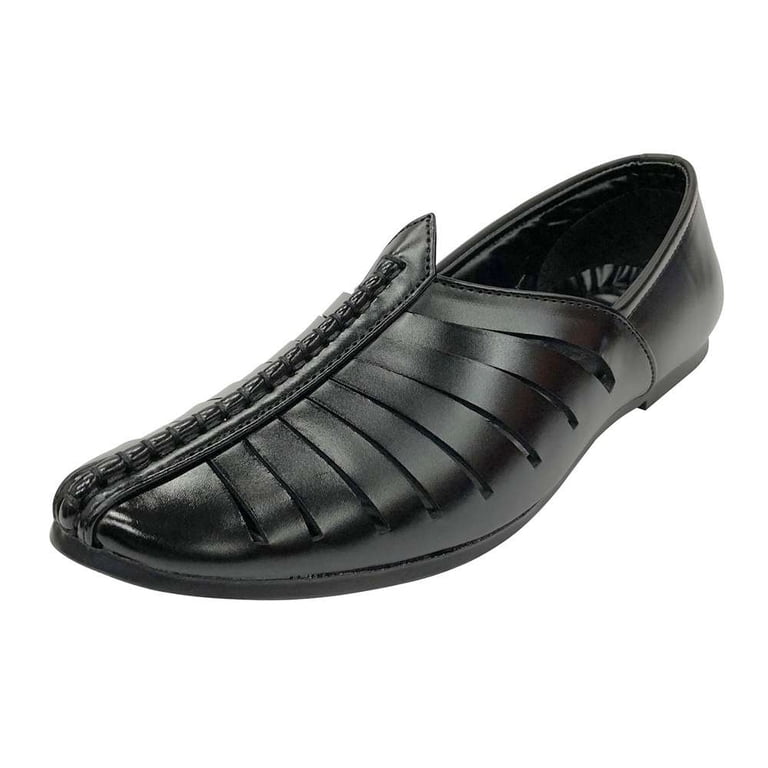 Mens Punjabi Jutti Style Sherwani Shoes Shoes Pakistani  display picture 3