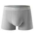 thumbnail image 1 of Mens Pure Cotton Graphene Crotch Boxer Briefs - Antibacterial High Elasticity Trunk Underwear Moisture Wicking Breathable Soft Comfortable Pouch Stretch Underwear, 1 of 7