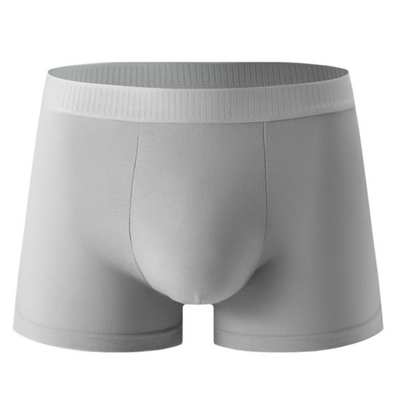 Mens Pure Cotton Graphene Crotch Boxer Briefs - Antibacterial High Elasticity Trunk Underwear Moisture Wicking Breathable Soft Comfortable Pouch Stretch Underwear