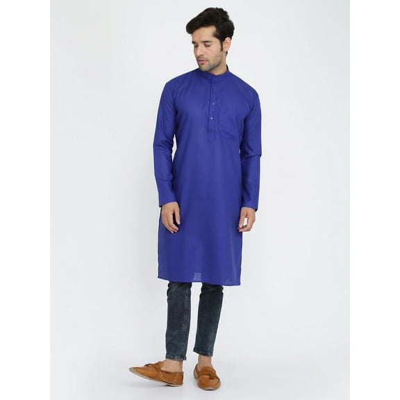 Mens Pure Cotton Handmade Cotton Long Shirt India Cotton Kurta Indian Sherwani