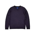 thumbnail image 1 of Mens Purple Heather Soft Merino Long Sleeve V-Neck Sweater XX-Large, 1 of 1