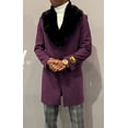thumbnail image 1 of Mens Purple Wool Car Coat Overcoat Car-Coat Alberto IS, 1 of 1