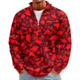 thumbnail image 1 of Mens Quarter Zip Pullover Sweatshirts Casual 1/4 Zip Sweater Stand Collared Long Sleeve Mock Neck Pullovers Camo Waffle Thermal Tops Athletic Sweatshirt, 1 of 7