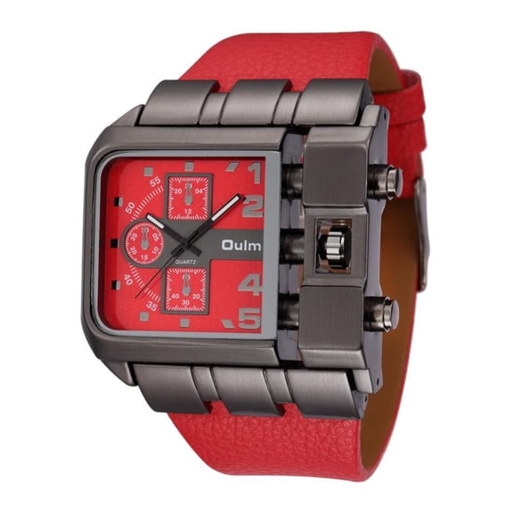 Mens Quartz Wristwatch with Square Dial, Stylish Casual Wear Square Dial Watch for Men