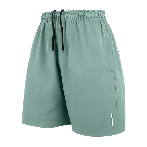 Mens Quick Dry Athletic Shorts With Pockets Drawstring Waist Lightweight Running Shorts For Gym And Casual Wear,Light Green,XXXL