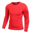 thumbnail image 1 of Mens Quick Dry Fitness Compression Long Sleeve Runnning Shirt Baselayer Body Under Shirt Tight Sports Gym Wear Top Shirt, 1 of 6