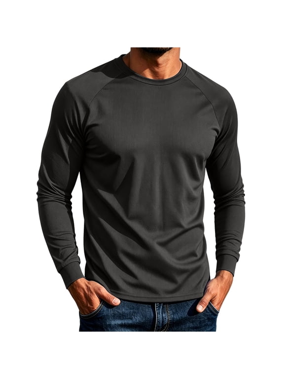 Mens Quick Dry Long Sleeve Training T Shirts Performance Mesh Breathable Ice Silk Cooling Workout Tee Tops