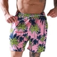 thumbnail image 1 of Mens Quick Dry Printed Short Swim Trunks with Mesh Lining Swimwear Bathing Suits - L, 1 of 7