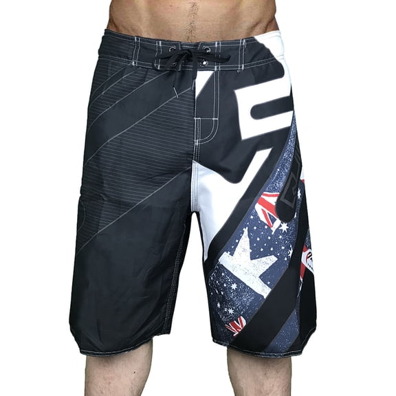 Mens Quick Dry Printed Summer Beach Shorts Mens Bañador Casual Swim Trunks Drawstring with Elastic Waist and Pockets