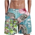 thumbnail image 1 of Mens Quick Dry Shorts Summer Beach Shorts Outdoor Casual Novelty Printed Shorts Athletic Hiking Shorts Light Blue,XXL, 1 of 5