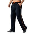 thumbnail image 1 of Mens Quick Dry Sports Pants Athletic Wide Leg Drawstring Pants Pockets Breathable Workout Running Trousers S, Navy, 1 of 5