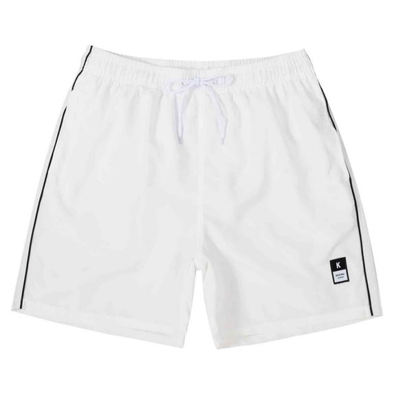 Mens Quick Dry Swim Trunks With Mesh Liner Breathable Bathing Suit Swim Shorts Beige Size S
