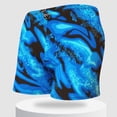 thumbnail image 1 of Mens Quick Dry Swim Trunks with Built in Mesh Liner Breathable Drawstring Printed Summer Beach Swim Shorts, 1 of 5