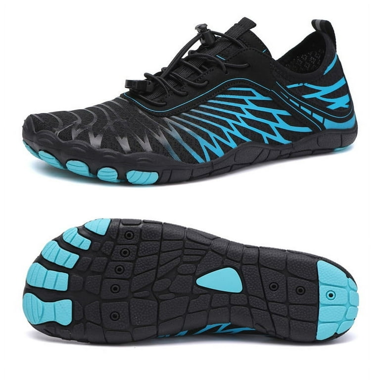 Mens Quick Dry Water Shoes Barefoot Swim Shoes Breathable Aqua Shoes for Outdoor Hiking Black Size 13