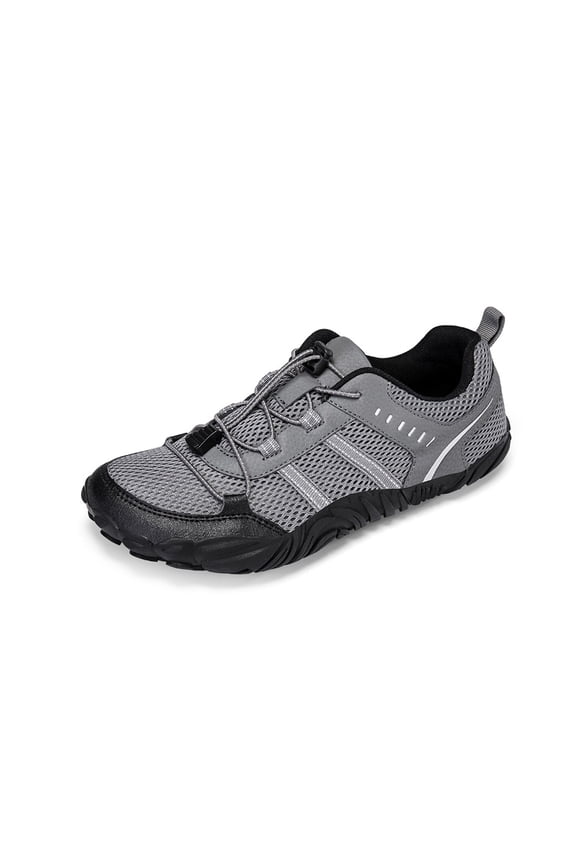 Mens Quick Dry Water Shoes Hiking Barefoot Lightweight Zero Drop Breathable Shoes Outdoor Sports Gray 11 US