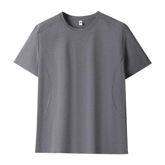 Mens Quick-Drying Workout T-Shirts Plus Size S-4X Short Sleeve Athletic Shirts for Men Summer Casual Crewneck Fitness Tees Tops