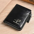 thumbnail image 1 of Mens RFID Blocking Leather Wallet Slim Minimalist Front Pocket Card Holder with Clip, 1 of 6