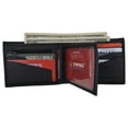 thumbnail image 1 of Mens RFID Tested Leather Bifold Card ID Holder Wallet W/Removable Center Flap, 1 of 15