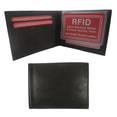 thumbnail image 1 of Mens RFID Wallet Blocking Genuine Leather Bifold Credit Card ID Slot Holder New, 1 of 3