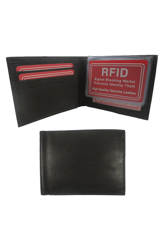 Mens RFID Wallet Blocking Genuine Leather Bifold Credit Card ID Slot Holder New