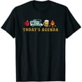 thumbnail image 1 of Mens RV Camping Lover Agenda T-Shirt Black 4X-Large, 1 of 4