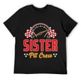 thumbnail image 1 of Mens Race Car Birthday Party Matching Family Sister Pit Crew T-Shirt Black 4X-Large, 1 of 5