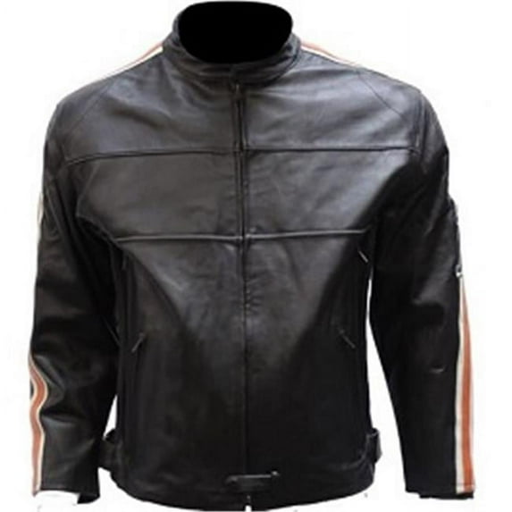 Mens Racer Jacket with Racing Stripes - Medium