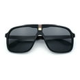 thumbnail image 1 of Mens Racer Mobster Fashion Oversize Sunglasses Black Burgundy - Black, 1 of 8