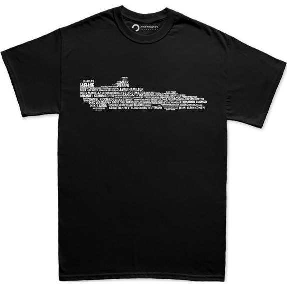 Mens Racing Car Driver Legends Tribute T shirt Tee Top T-shirt